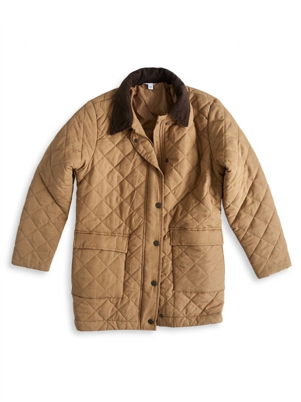 Tan Quilted Barn Coat